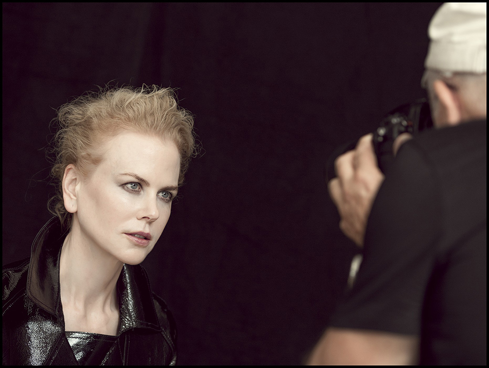 Nicole Kidman pictured backstage at the shooting of the 2017 Pirelli Calendar